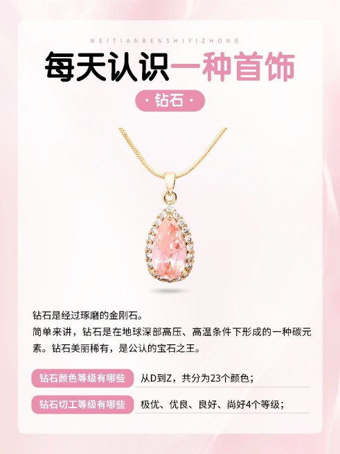 珠宝首饰攻略指南小红书封面aigc预览效果