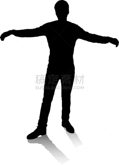 男人,分离着色,商务,人,衬衫,摆拍,牛仔裤,肖像,信心,剪影