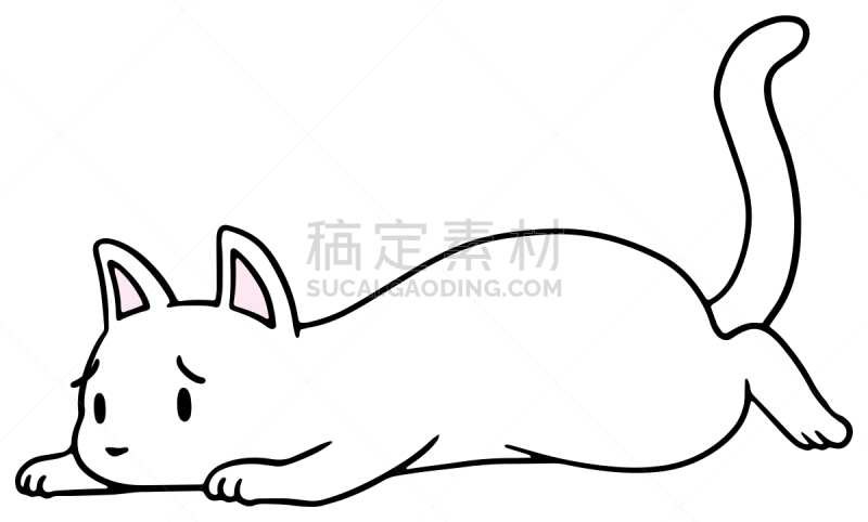 矢量,绘画插图,猫,惊骇,十二生肖,恐怖,简单,动物,宠物商店