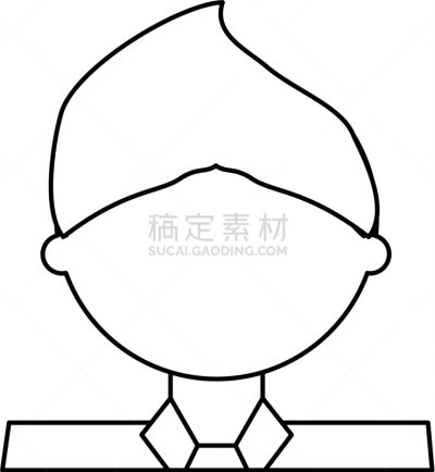 男人,侧面像,卡通,衣服,白色,商务,商务人士,人,高雅,概念