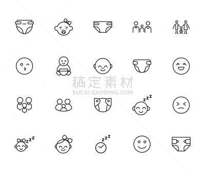 符号,儿童,线条,溢价,可爱的,泰迪熊,尿布,食品,喂养,爱