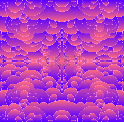 迷幻色,超现实主义的,背景,装饰品,矢量,式样,抽象,紫色,幻想,发光