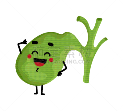 可爱的,人,胆囊,动画片,分离着色,信息图表,健康保健,图像,教育
