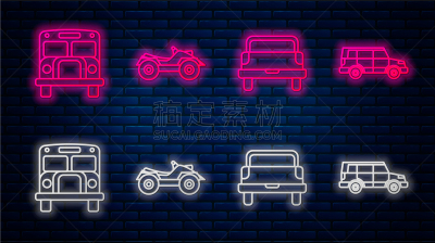 set line all terrain vehicle or atv motorcycle