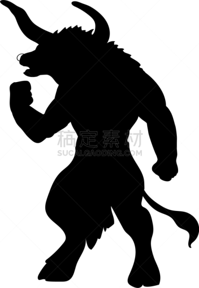 幻想,人身牛头怪物,神话,过去,分离着色,迷宫游戏,男人,剪影