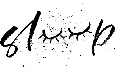 短语,闭着眼睛,夜晚,白色,黑色,可爱的,疲劳的,概念,睡觉,绘制
