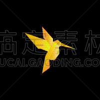 creative colorful humming bird logo