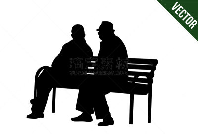 老年人,公园,两个人,成年的,多代家庭,人,男人,户外,坐,剪影