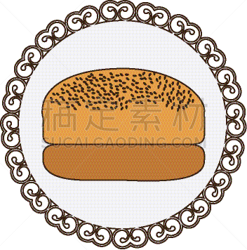 华丽的,面包,色彩鲜艳,边框,清新,食品,酵母,面粉,剪影,午餐