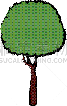 自然,公园,植物,森林,园林,分离着色,榕树,图像,枝,树