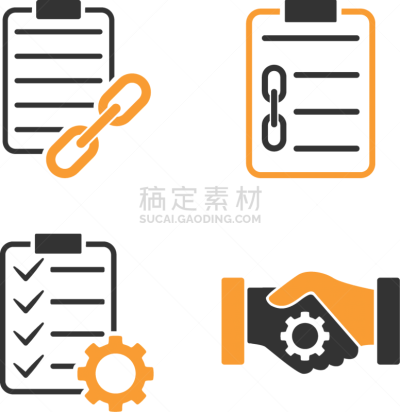 合同,智慧,区块链,图标集,商务,文档,矢量,复杂性,联系