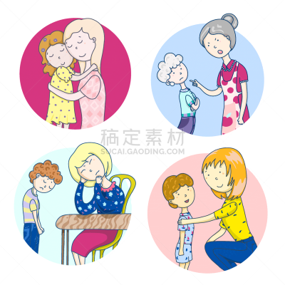 父母,母亲,与众不同,可爱的,家庭,女人,爱,相伴