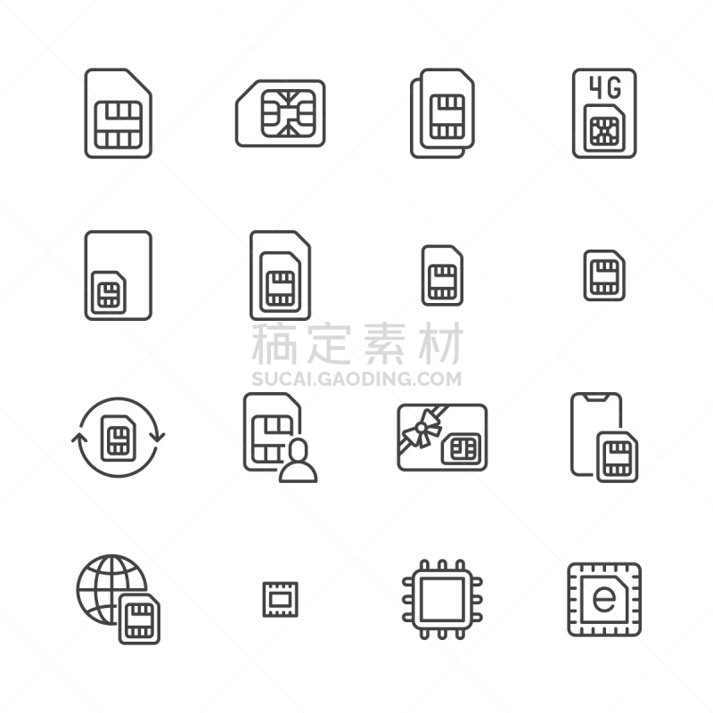 新的,sim卡,电脑芯片,技术,矢量,平坦的,标志,计算机图标,手机,轮廓