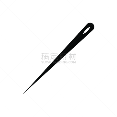 矢量,计算机图标,模板,平坦的,针,时髦的,接缝,背景分离,纺织品,穿入