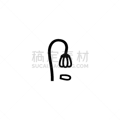 仅一朵花,枯萎的,计算机图标,干的,矢量,分离着色,平坦的,黑色,玫瑰花瓣,过时的