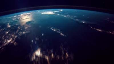 飞越地球。从国际空间站观看。超高清延时。