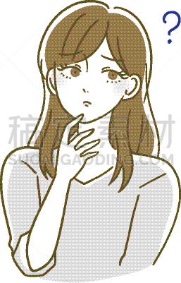 矢量,女人,秘密,垂直画幅,图像,面部表情,思考,猜疑,迷惑