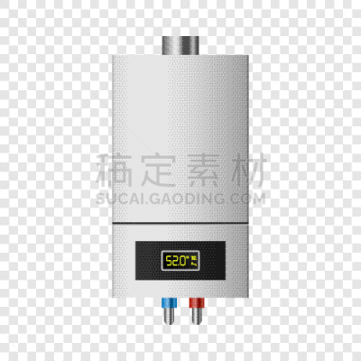 小的,锅炉,便利,热,家庭生活,图像,矢量,轻蔑的,天然气,写实
