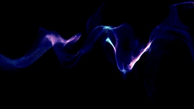抽象粒子流过框架。
