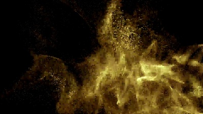 粒子金色闪光波克奖尘埃抽象背景环