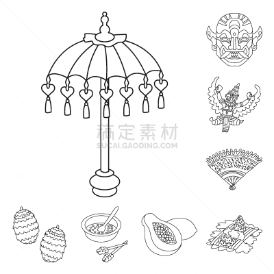 分离着色,标志,加勒比海地区,一个物体,传统,大鹏金翅鸟迦楼罗,扶手椅,面具,食品