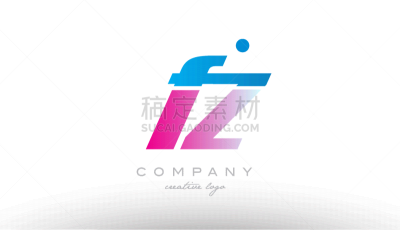 粉色,字母,多样,蓝色,英文字母Z,英文字母F,色彩鲜艳,白色,创造力,商务