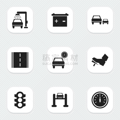 符号,数字9,分离着色,部分,运动,汽车,技术,林荫路,设备用品