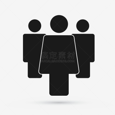 女人,人群,平坦的,计算机图标,领导能力,女性,商务,人,符号,团队