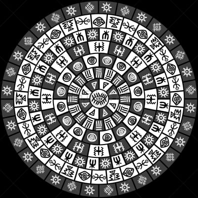符号,式样,圆形,黑白图片,白色,华丽的,传统,几何形状,装饰