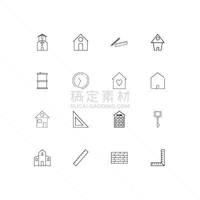 直的,建筑业,建筑体,计算机图标,房屋,铅笔,三角板,图像,酒店,矢量