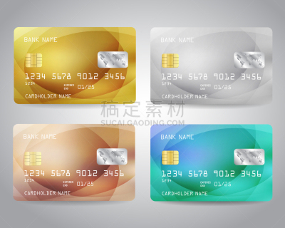 复杂,银行业,商务,青铜,金卡,黄金,图像,矢量,写实,布置