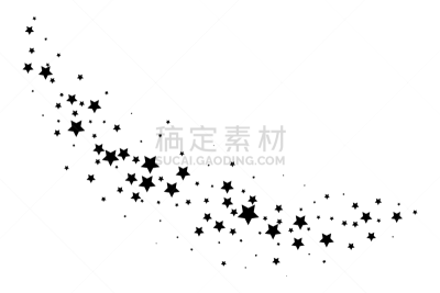 白色,分离着色,星迹,星形,请柬,云,陨石,模板,落下,剪影