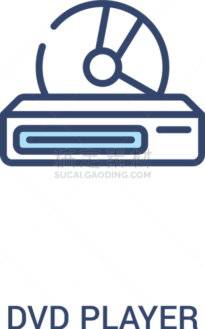 DVD机,图标,数字2,极简构图,概念,线条,白色,传媒,轮廓,商务