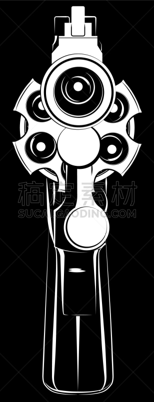 白色,分离着色,黑色背景,计算机图标,侦探,驹,牛仔