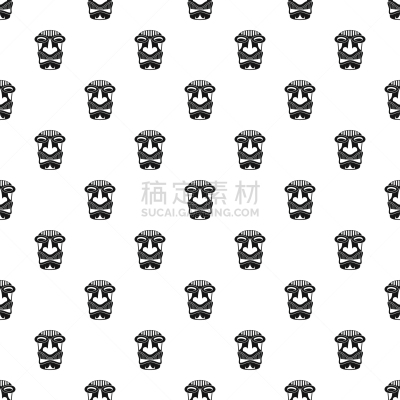 偶像,提基,式样,似人脸,传统,几何形状,面具,壁纸,墨西哥,古董