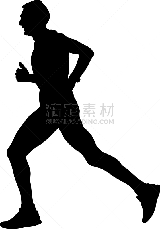 慢跑,田径运动员,男性,白色,人,男人,运动,通道地毯,鞋子,矢量