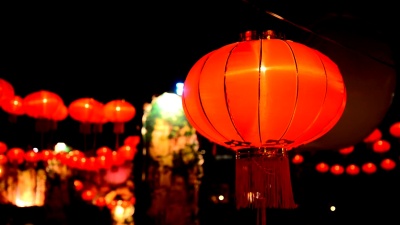中国灯笼，中国新年