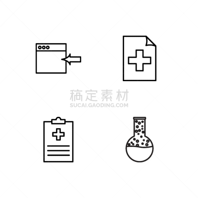健康保健,轮廓,极简构图,计算机图标,商务,计算机,听诊器,技术,门诊部,布置