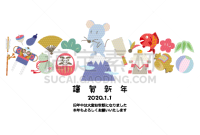 绘画插图,鼠,护身符,贺卡,新年前夕,圣伯纳犬,白色背景,可爱的,图像,矢量