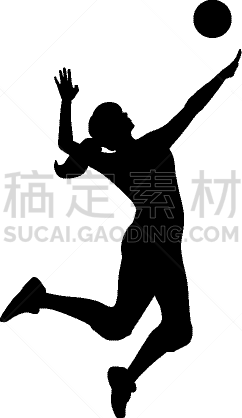 排球运动,矢量,人,运动,图像,截击