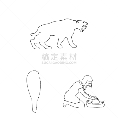 轮廓,计算机图标,石器时代,新生活,分离着色,时间,人,豆蔻,布置,收集