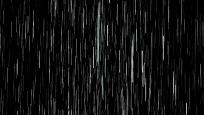 黑色上空孤立的大雨，可循环。