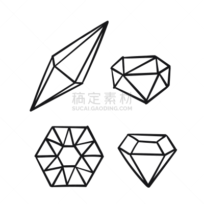 乱画,矢量,手,钻石形,绘画插图,计算机图标,背景,分离着色,背景分离,华贵