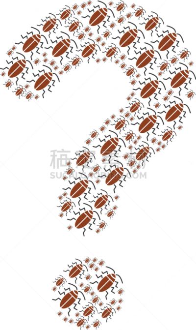 蟑螂,问号,镶嵌图案,计算机图标,忠告,数据,安全的,未知的事物,特洛伊木马,甲虫