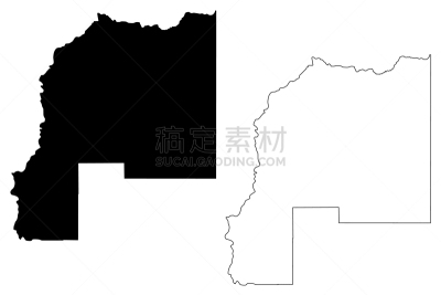 美国,亚利桑那,拉巴斯,国内著名景点,边界,现代,草图,城市,剪影