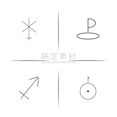 轮廓,直的,计算机图标,天王星,矢量,图像,标志,石洞壁画,朱诺号