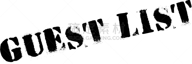 宾客名单,橡皮章,分离着色,传媒,白色,红色,事件,流行音乐会,抵押文件
