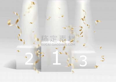白色,矢量,底座,绘画插图,聚光灯,五彩纸屑,舞台,领奖台,颁奖典礼,运动