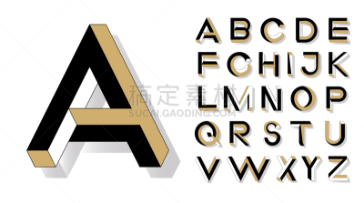 逆境,形状,文字,孟菲斯风格,字体,创造力,商务,字母,砖,字母表次序