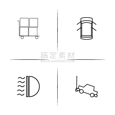直的,交通,图标,矢量,海上运输,图像,标志,石洞壁画,拖运卡车,运输